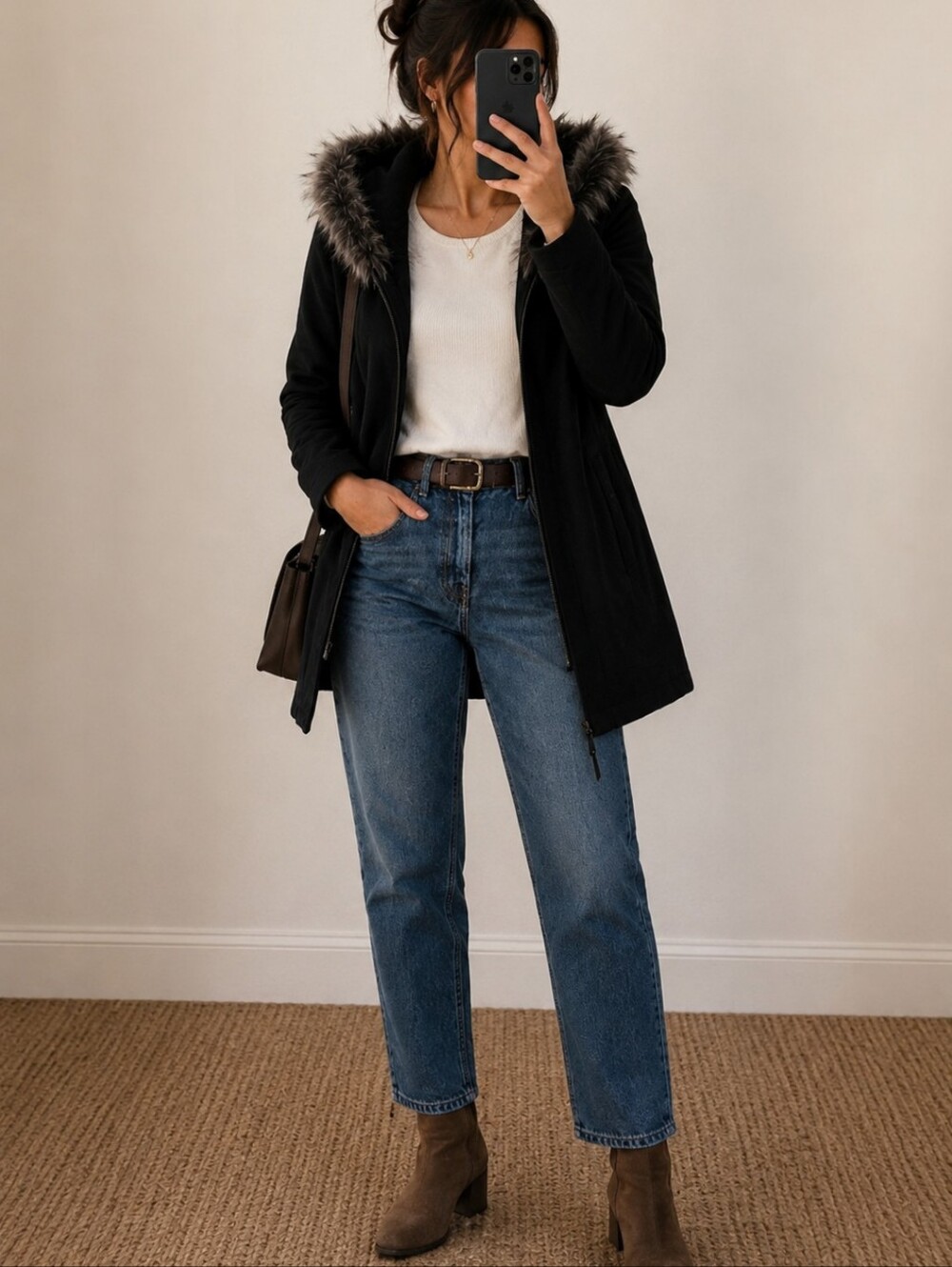 NWT Maralyn & Me Black Parka Jacket